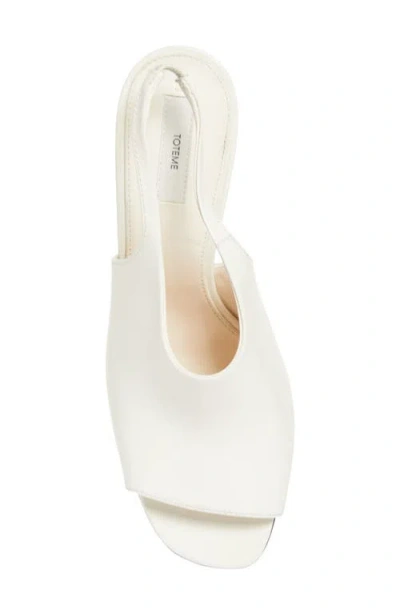 Totême Women White Slingback Heels, 7.5 Luxury Pumps & Heels For Women Darveys In White