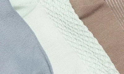 Muk Luks Whisper Assorted 3-pack Crew Socks In Multi