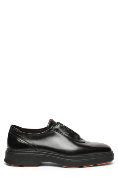 Santoni Easy Nova Derby In Black