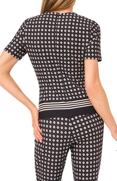 Ted Baker Midge Geo Print Knit Top In Multi