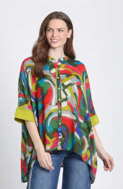 Apny Abstract Print Tunic In Multi