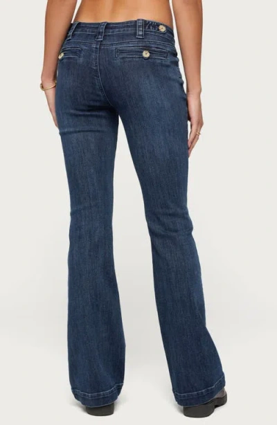 Edikted Roccio Bootcut Jeans In Blue