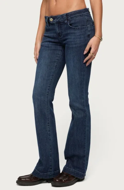 Edikted Roccio Bootcut Jeans In Blue