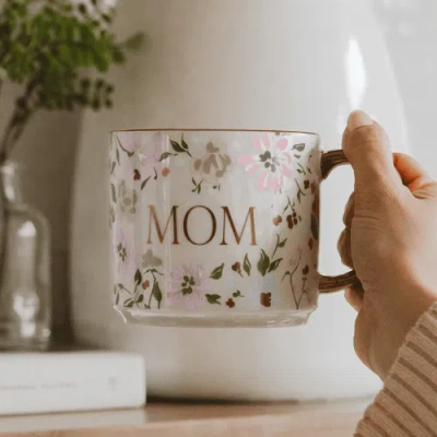 Sweet Water Decor Patterned 14 oz Gold Handle Coffee Mug In Multi