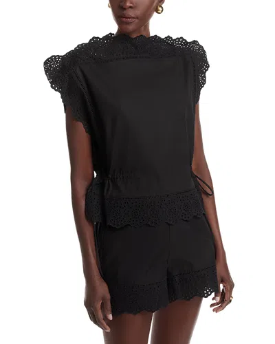 By Malene Birger Gerda Organic Cotton Top In Black