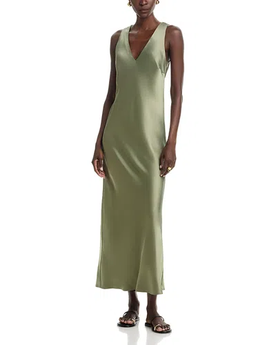 By Malene Birger Levita Satin Maxi Dress In Multi