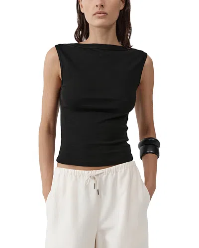 St Agni Organic Cotton Ballerina Top In Black