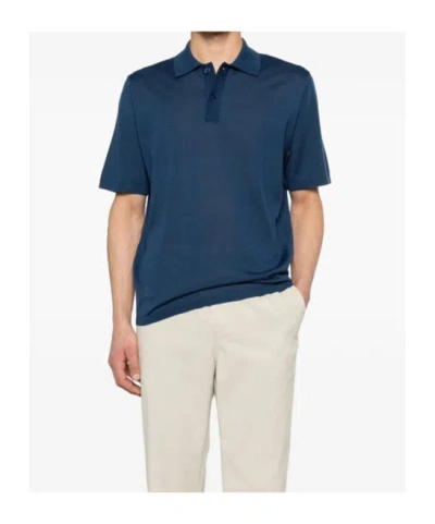 Samsoe & Samsoe Sarowan Polo Shirt In Blue