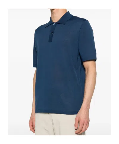Samsoe & Samsoe Sarowan Polo Shirt In Blue