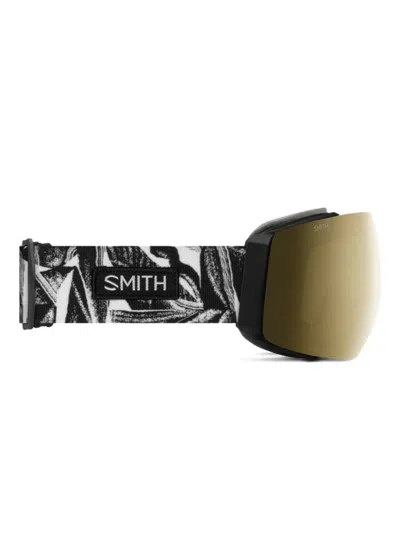 Smith I/o Mag Patterned-strap Goggles In Black