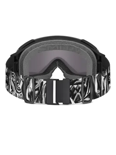 Smith I/o Mag Patterned-strap Goggles In Black