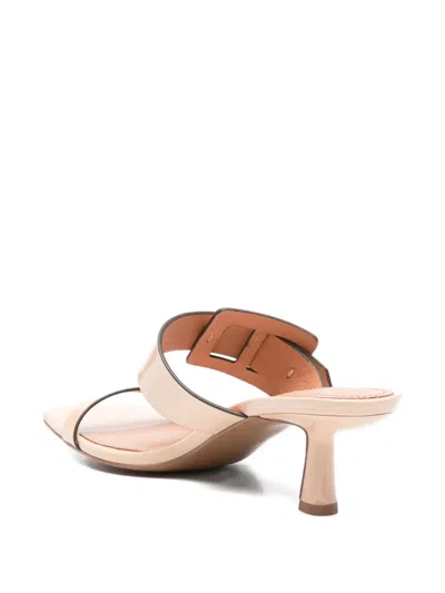 Bibi Lou Buckled Leather Mules In Multi