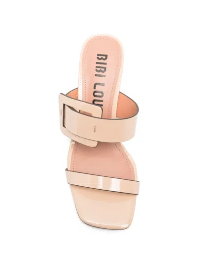 Bibi Lou Buckled Leather Mules In Multi