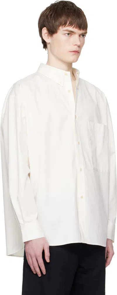 Re;code Off-white Deconstructed Pocket Shirt In White