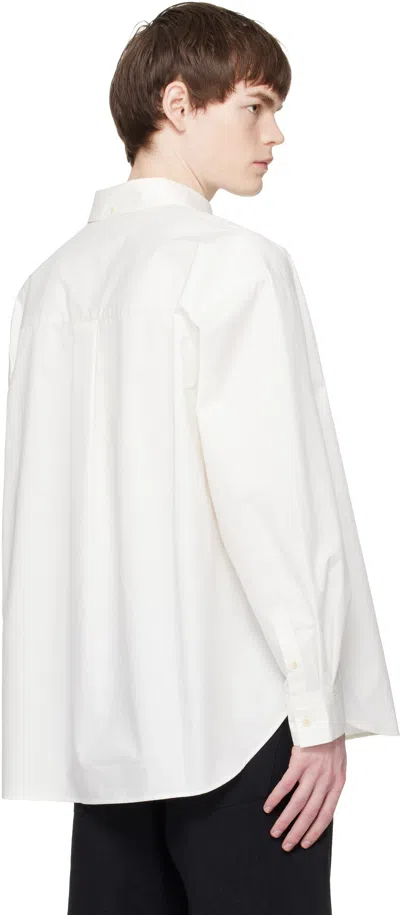 Re;code Off-white Deconstructed Pocket Shirt In White