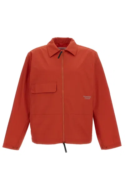 Pas Normal Studios Reflective Logo Utility Jacket In Red