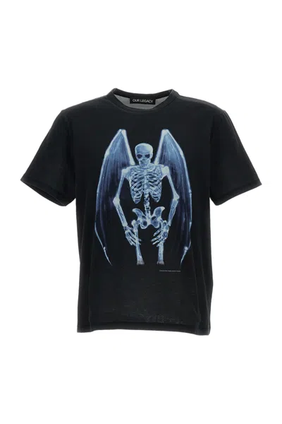 Our Legacy Mens Fallen Angel Print Graphic-print Cotton T-shirt In Multi