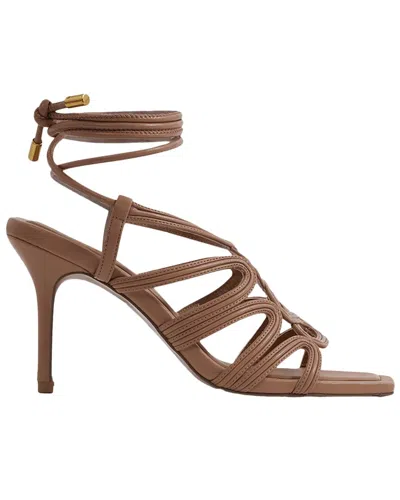 Reiss Nude Strappy Open Toe Heeled Sandals In Blue