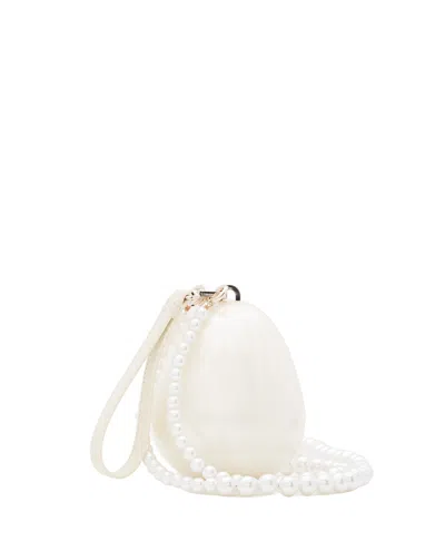 Simone Rocha Micro Egg Pearl-effect Clutch Bag In White