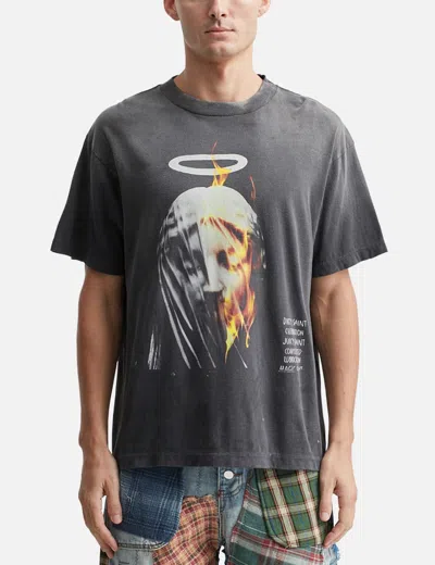 Saint Michael Devil Daddy T-shirt In Black