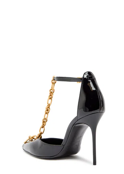 Balmain Sync Patent Leather Stilettos In Black
