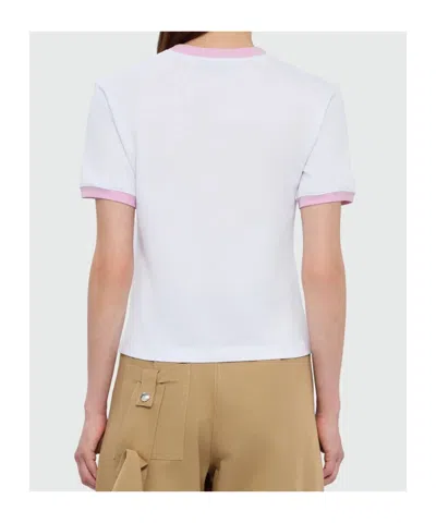 Msgm Embroidery T-shirt In White