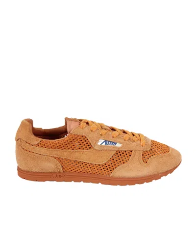 Autry Windspin Mesh Low-top Sneakers In Brown