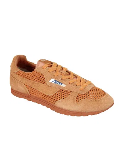 Autry Windspin Mesh Low-top Sneakers In Brown