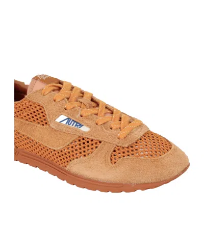 Autry Windspin Mesh Low-top Sneakers In Brown