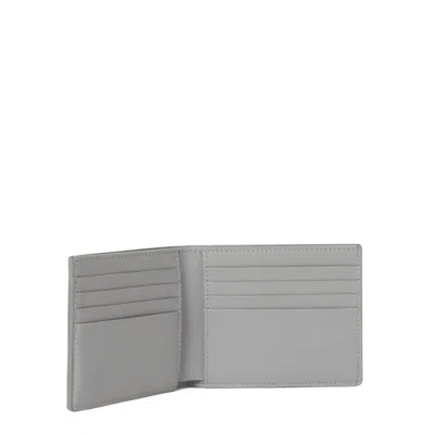 Fendi Squared Ff Bi-fold Wallet In Gray