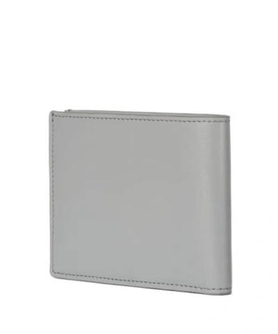 Fendi Squared Ff Bi-fold Wallet In Gray