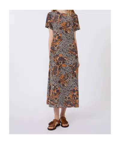 Weekend Max Mara Short Sleeve Dress In Multi