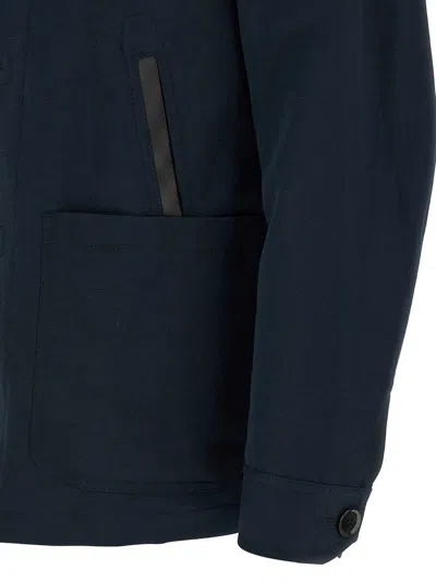 Brioni Desert Jacket In Blue