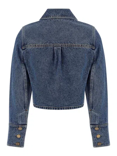 Balmain Blazer Featuring Chest Pockets Long Sleeves In Blue