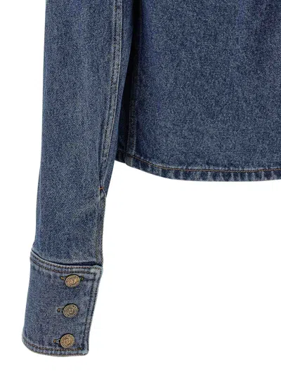 Balmain Blazer Featuring Chest Pockets Long Sleeves In Blue