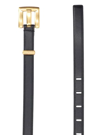 Balmain Anthem Belt In Black