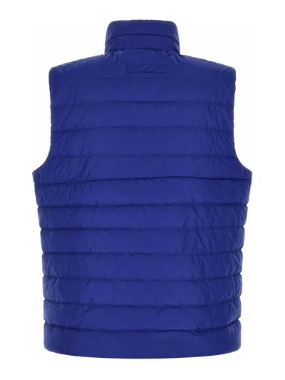 Canada Goose Men Electric Blue Polyester Sleeveless Stratus Down Jacket