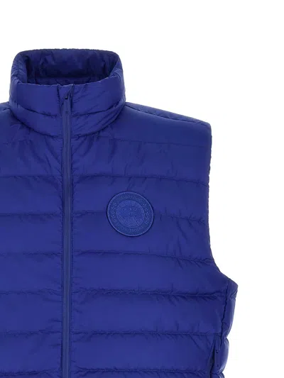 Canada Goose Men Electric Blue Polyester Sleeveless Stratus Down Jacket