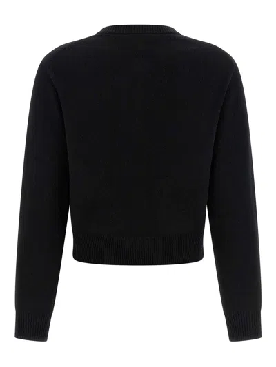Chloé Chloe Embellished-pocket Wool And Cashmere-blend Cardigan In Black
