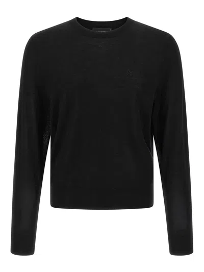 Dsquared2 Logo Embroidery Sweater In Black