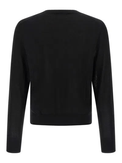 Dsquared2 Logo Embroidery Sweater In Black
