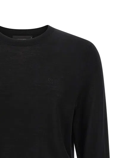 Dsquared2 Logo Embroidery Sweater In Black