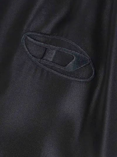 Diesel C-simplier Buttoned Logo Shirt In Black