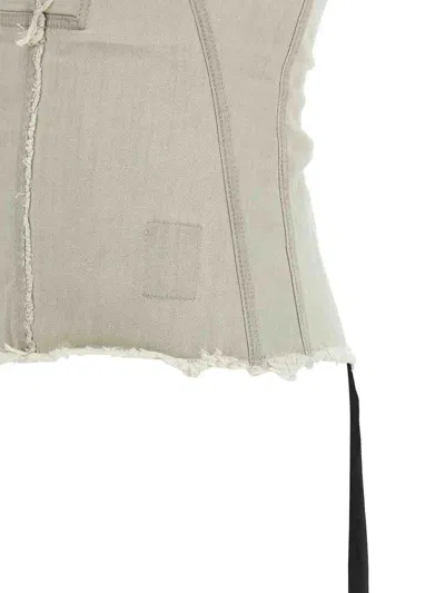 Drkshdw Zimmermann Spliced Print Awaken Crochet Tri Bikini Top In Neutral