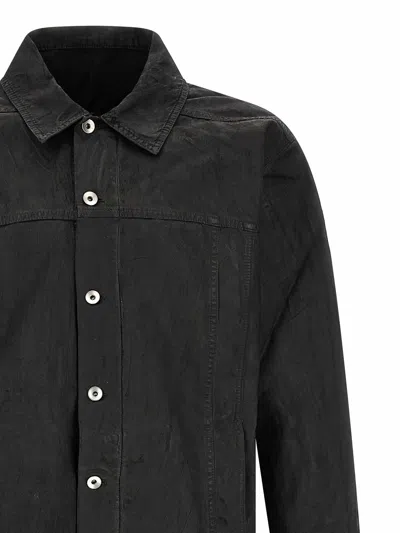 Drkshdw Jumbo Worker Jacket In Black