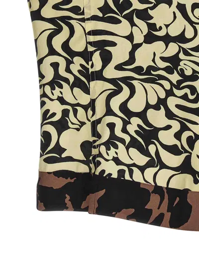 Dries Van Noten Short-sleeve Abstract Pattern Shirt With Camp Collar In Multi