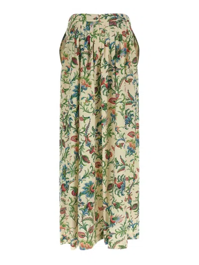 Etro Floral Pattern Skirt In Multi