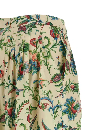 Etro Floral Pattern Skirt In Multi