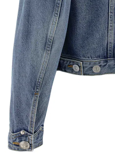 Givenchy Denim Jacket With Chest Pockets And Contrast Shoulder Panel In Blue