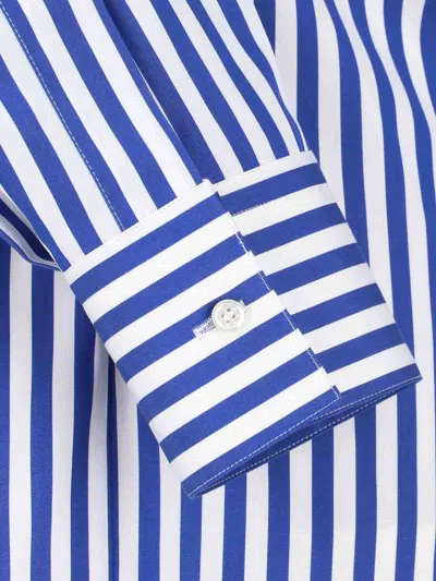 Givenchy Long Sleeve Striped Shirt Buttoned Cuffs Collar In Blue